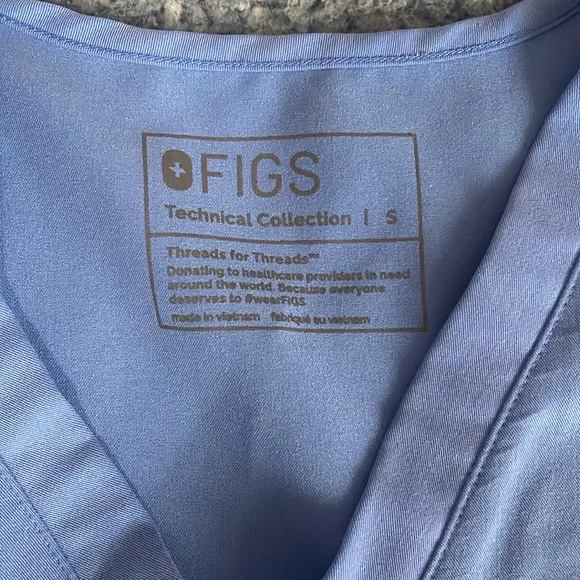 figs ceil blue scrub set - Picture 3 of 8